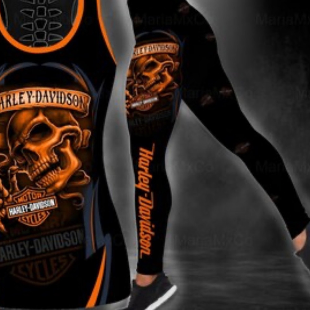 Harley Davidson skull leggings (NWOT)